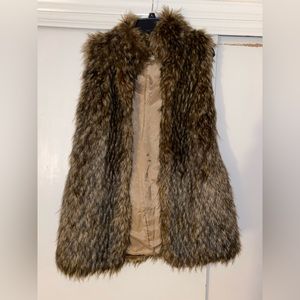 MICHAEL KORS Faux Fur Raccoon Vest